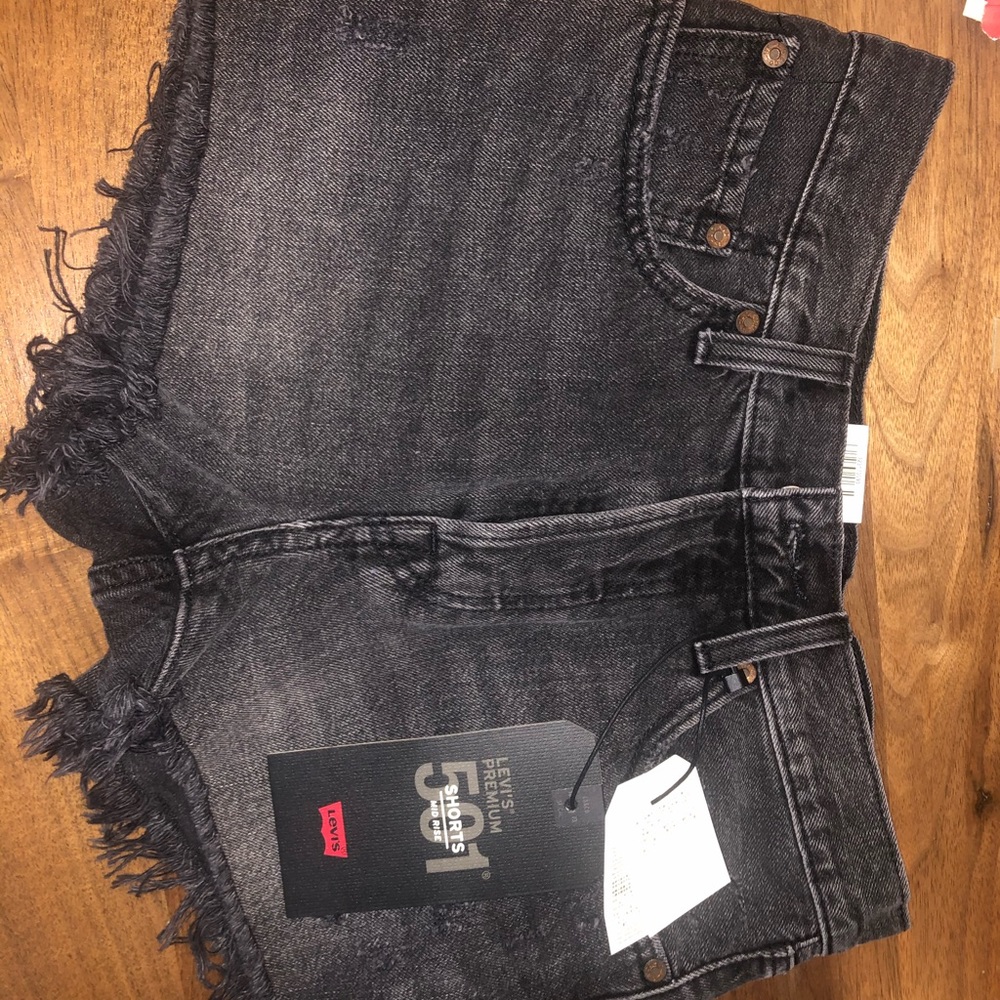 Levi's 501 Black Shorts